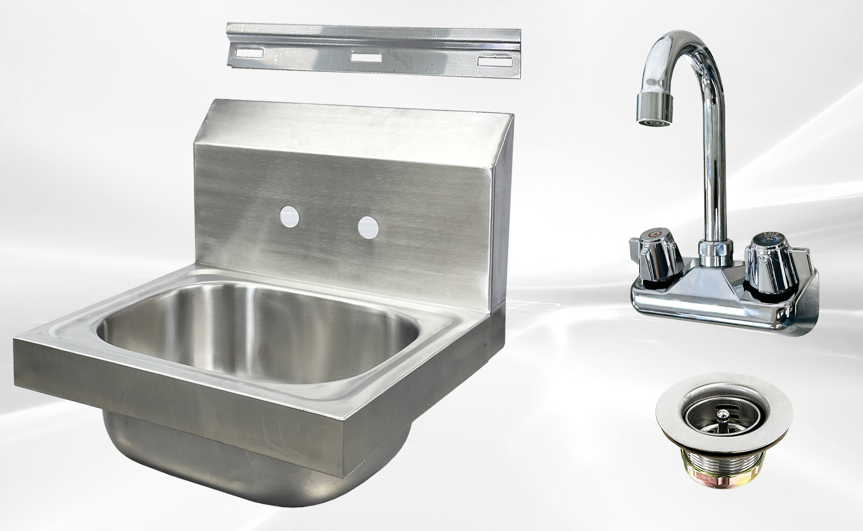 15 ins Commercial NSF SS hand Sink and Faucet HN-HS-15