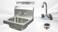 15 ins Commercial NSF SS hand Sink and Faucet HN-HS-15
