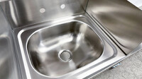 15 ins hand sink with two splashes and faucet NSF HN-HS-15-SP