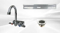 15 ins hand sink with two splashes and faucet NSF HN-HS-15-SP