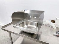 15 ins hand sink with two splashes and faucet NSF HN-HS-15-SP