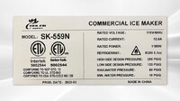 NSF 550 lbs granular ice seafood ice Maker SK-559N+275 bin