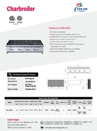 NSF 48 inches Stainless Steel Radiant broiler CCCB48