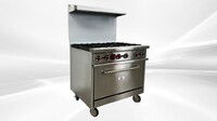 36 ins 6b NSF oven ranges with legs HFSO-36