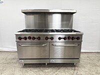 NSF Commercial 10 Burner Double Oven Gas Range CD-R10