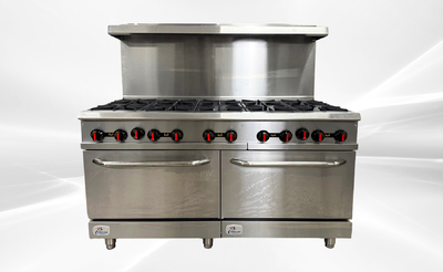 NSF Commercial 10 Burner Double Oven Gas Range CD-R10