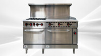 Commercial Propane and nature gas oven range NSF CD-R4-36G