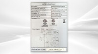 NSF 36 ins open display refrigerated showcase CF-900B