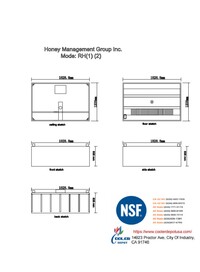 6 ft NSF Restaurant Hood And Exhaust Fan 08 HBS