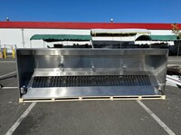 12 ft NSF Restaurant Hood And Exhaust Fan 24 HBS