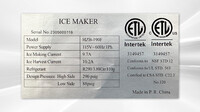 NSF 418 lb Commercial ice maker machine HZB-190F+Ice Bin