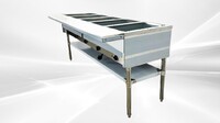 ETL 5 plate warmer steam and dry table 220v NH-5-220
