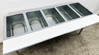 ETL 5 plate warmer steam and dry table 220v NH-5-220