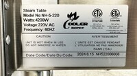 ETL 5 plate warmer steam and dry table 220v NH-5-220