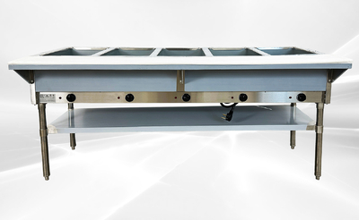 ETL 5 plate warmer steam and dry table 220v NH-5-220