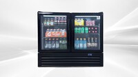 Clearance NSF Two Glass Door upright refrigerator GC320