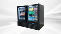 Clearance NSF Two Glass Door upright refrigerator GC320