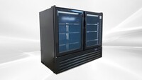 Clearance NSF Two Glass Door upright refrigerator GC320