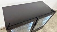 Clearance NSF Two Glass Door upright refrigerator GC320