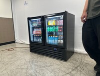 Clearance NSF Two Glass Door upright refrigerator GC320
