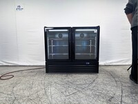 Clearance NSF Two Glass Door upright refrigerator GC320