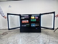 Clearance NSF Two Glass Door upright refrigerator GC320