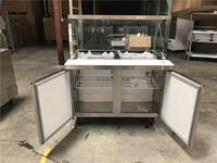 NSF 48 ins Cold table buffet hot pot display Refrigerator SCL48