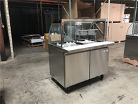 NSF 48 ins Cold table buffet hot pot display Refrigerator SCL48