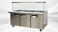 NSF 72 ins Salad Bar Refrigerated Buffet Cold table SCL72