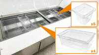 NSF 72 ins Salad Bar Refrigerated Buffet Cold table SCL72