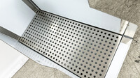 29x 12 ins Bar Stainless Steel Recessed Bar Drainboard CS-W-12