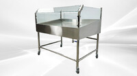 60 Seafood Display Table Ice Bin Cold Insulated Fish Meat ICT60