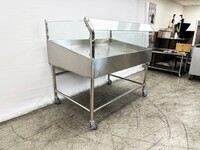 60 Seafood Display Table Ice Bin Cold Insulated Fish Meat ICT60