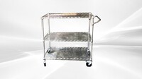 NSF 3 Tiers Wire Heavy Duty Utility Cart CJ-A1700C-SP