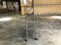 NSF 3 Tiers Wire Heavy Duty Utility Cart CJ-A1700C-SP