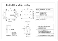As-is Walk-In Refrigerator cooler room NSF W8-D10-H8