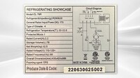 NSF Drink Merchandiser desktop refrigerator display CL-78R Black