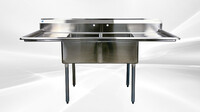 72 ins two compartment sink NSF HN-C2T181812-18LR