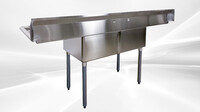 72 ins two compartment sink NSF HN-C2T181812-18LR