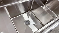 72 ins two compartment sink NSF HN-C2T181812-18LR