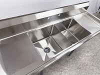 72 ins two compartment sink NSF HN-C2T181812-18LR