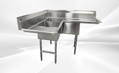 NSF Corner Sink 3 Compartment HN-CS3T181812-18LR
