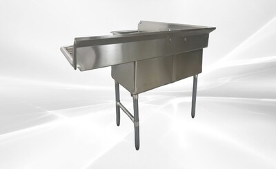 NSF Corner Sink 3 Compartment HN-CS3T181812-18LR