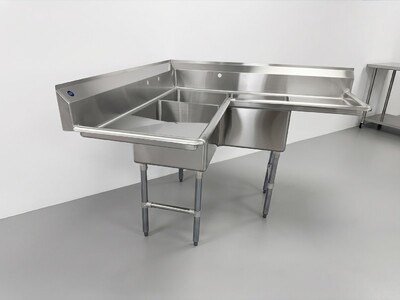 NSF Corner Sink 3 Compartment HN-CS3T181812-18LR