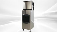 NSF 350 lbs Hotel Ice Maker Dispenser Air Cooled HD-130B+SK-365
