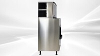 NSF 350 lbs Hotel Ice Maker Dispenser Air Cooled HD-130B+SK-365