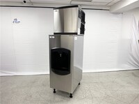 NSF 350 lbs Hotel Ice Maker Dispenser Air Cooled HD-130B+SK-365