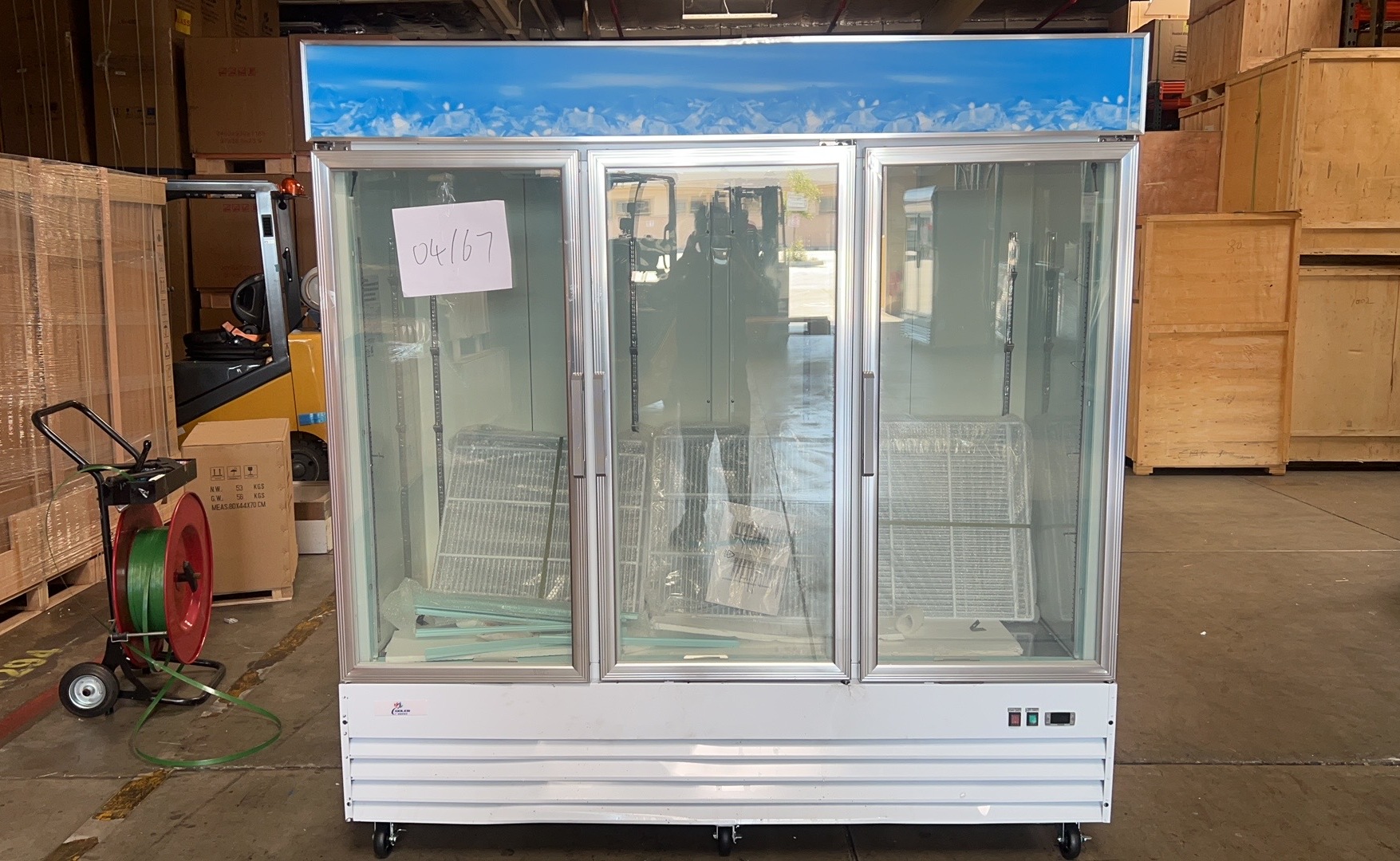Clearance   3 Glass Door Freezer Merchandiser Frozen food 04167