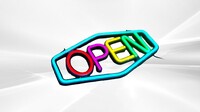 LED Tube Neon Business Open Sign M20