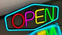 LED Tube Neon Business Open Sign M20
